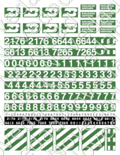 H0 Calcos Gold Burlington Northern verde locomotoras OR2560GLD - Nuevo